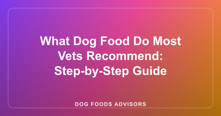 What Dog Food Do Most Vets Recommend