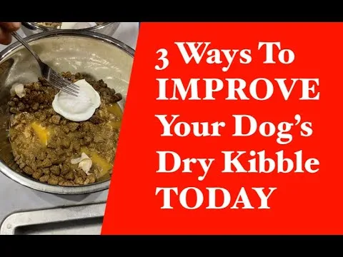 bag of dry dog kibble