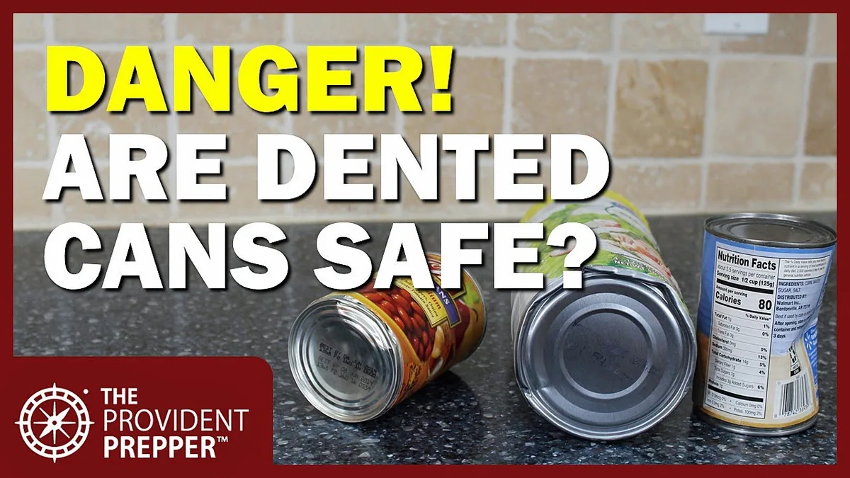 damaged dog food can bulging