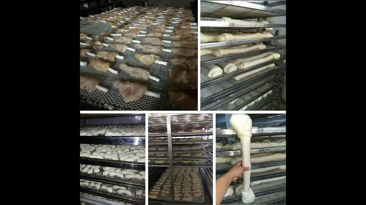 dog food kibble drying machine
